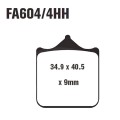 EBC Brakes EPFA Sintered Fast Street and Trackday Pads Front - EPFA604/4HH EBC Brakes EPFA Sintered Fast Street and Trackday Pads Front - EPFA604/4HH